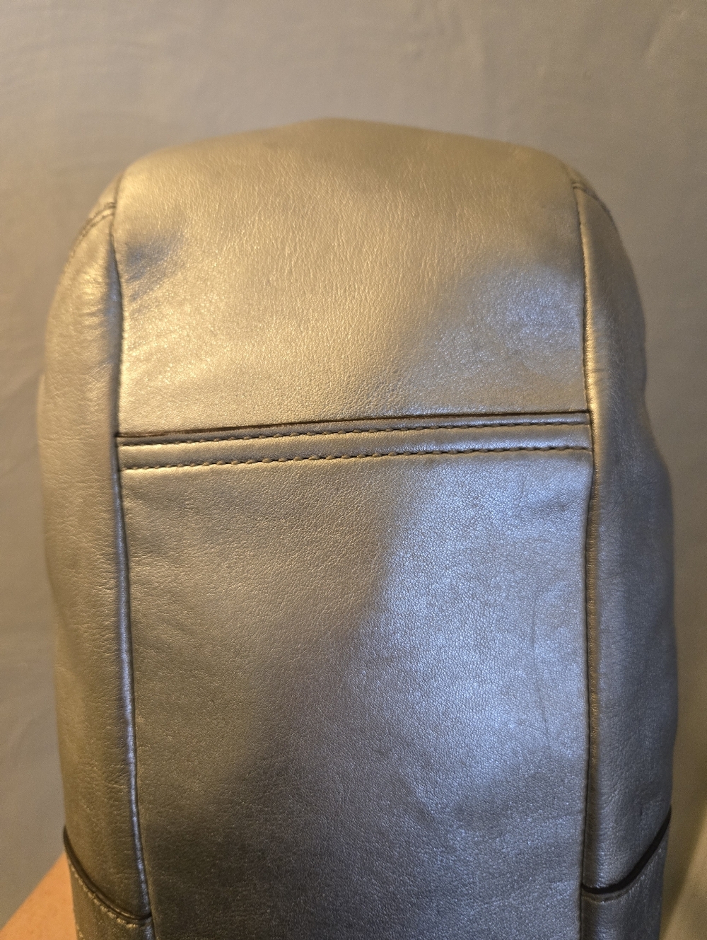 ​Coach Ergo Metallic Silver Pleated Leather Kisslock Satchel Bag 12231 - Picture 12 of 16